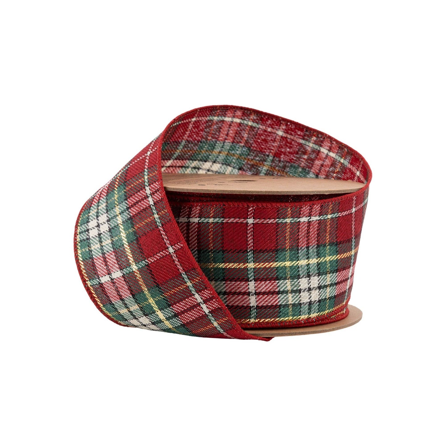 Wired Ribbon Traditional Plaid 10 Yard Roll