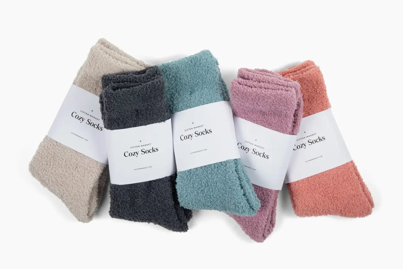 Cozy Cloud Socks - Rosette Pink - Women's Socks - Gift Idea