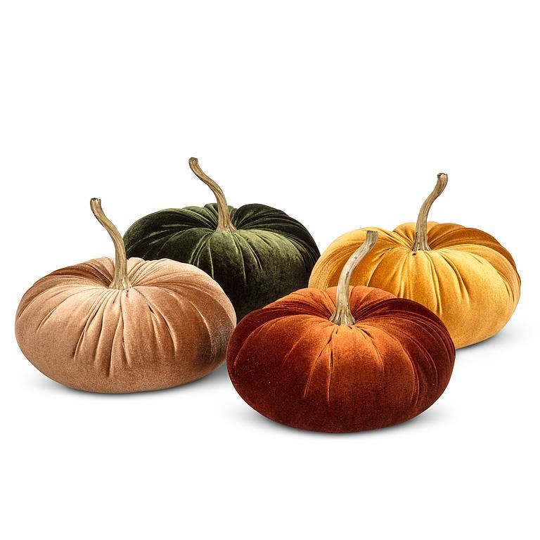 Large Velvet Pumpkin-10"