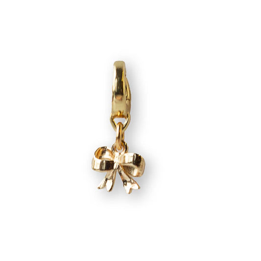 Lenny&Eva Charm, Gold Bow