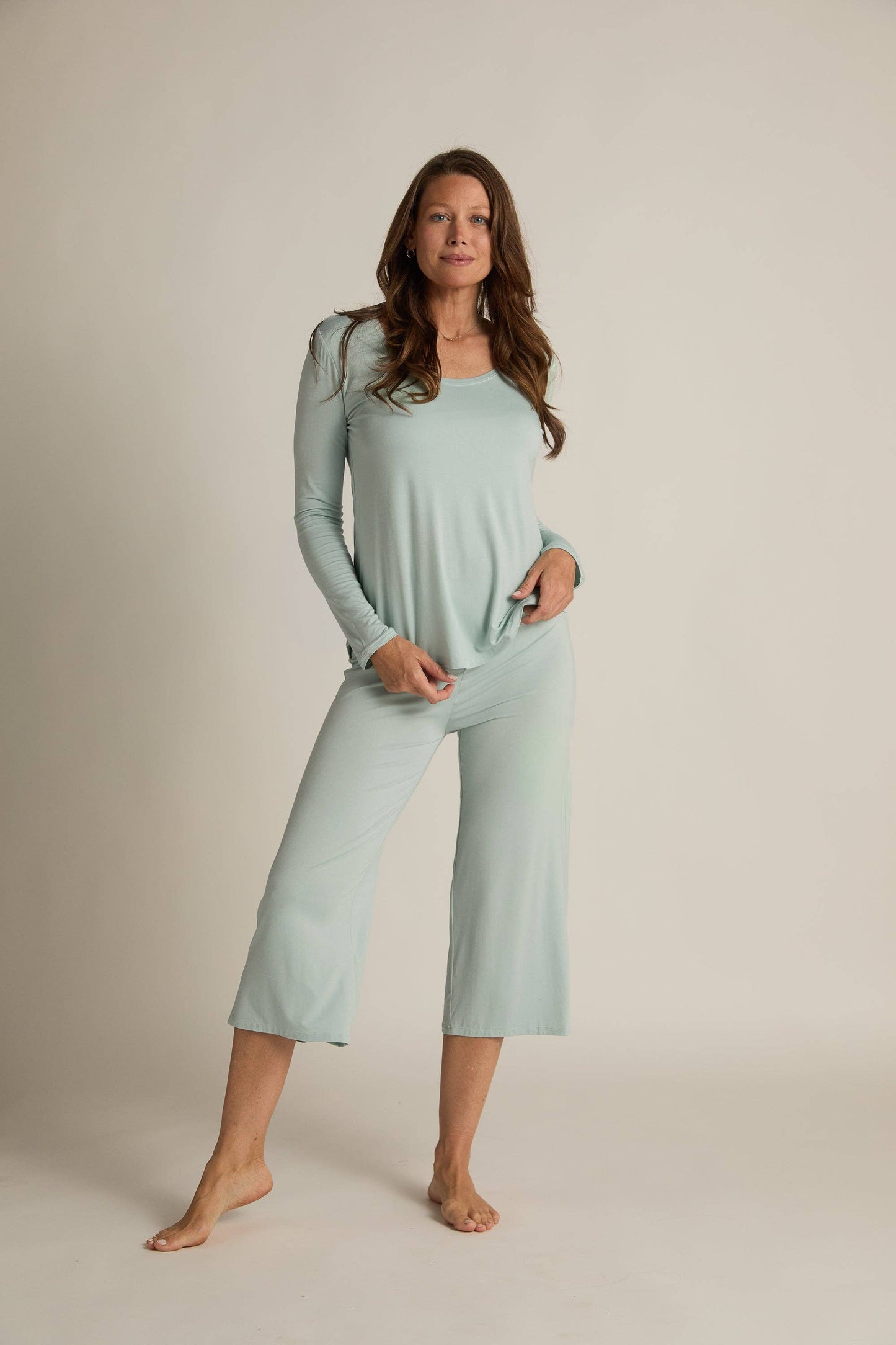 Wide-Leg Capri Pant