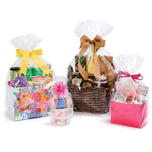 Clear Poly Basket Wrap Bags