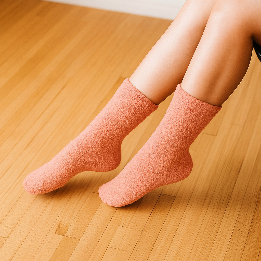 Cozy Cloud Socks - Rosette Pink - Women's Socks - Gift Idea