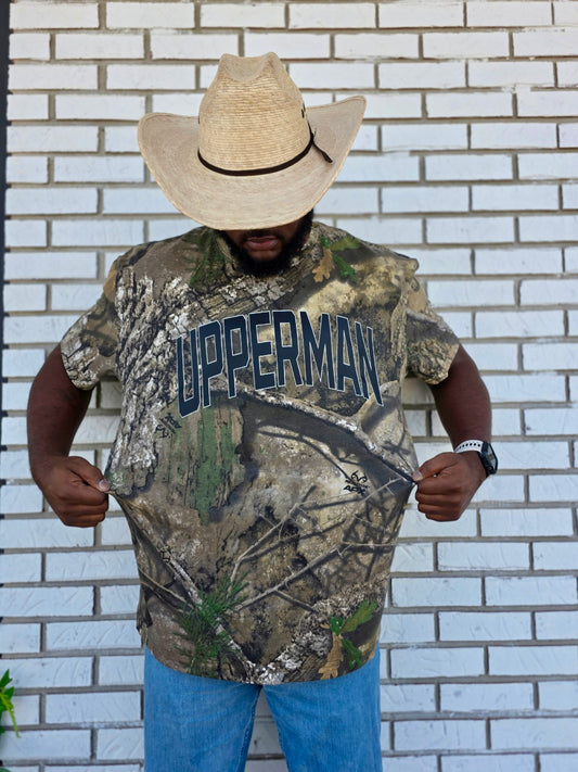 Upperman Camo Tee, Black