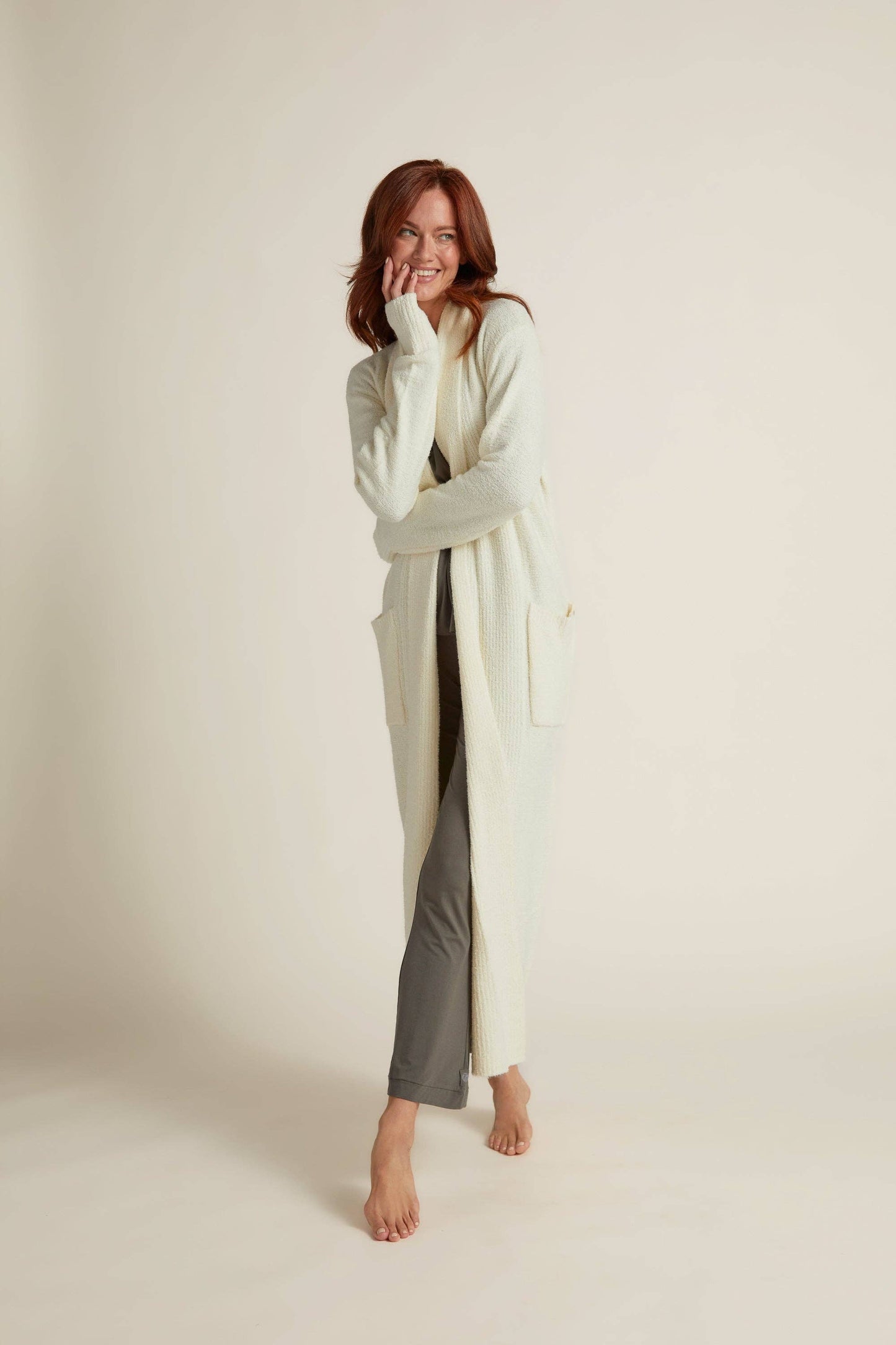 Plush Long Cardigan