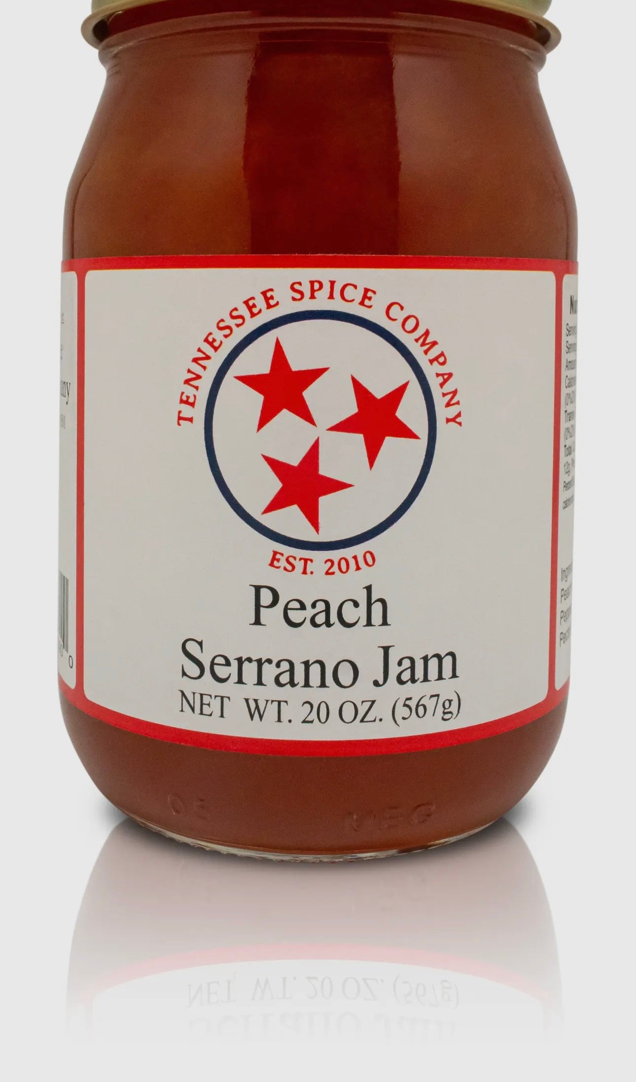 Peach Serrano Jam - Tennessee Spice Company