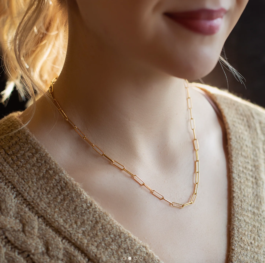 Lenny&Eva Charm Necklace - Paperclip