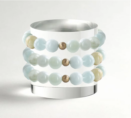 Lenny&Eva Gemstone Bracelet - Amazonite, 10mm