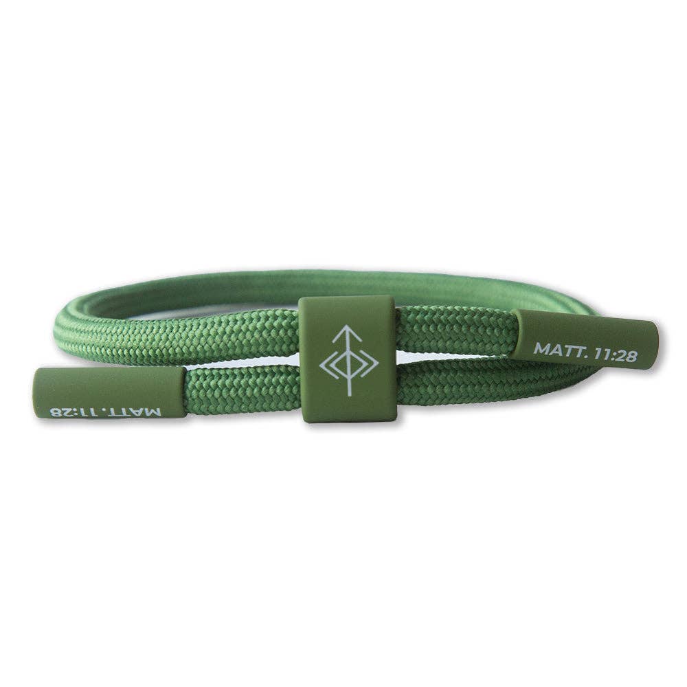 REST AND RESET Prayer Bracelet, Christian Athletes, Military