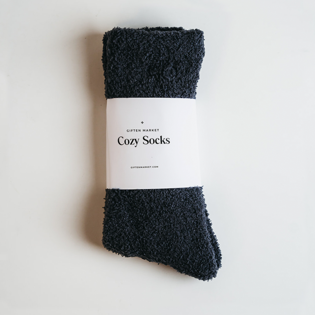 Cozy Cloud Socks - Charcoal - Warm & Soft - Women’s Gift