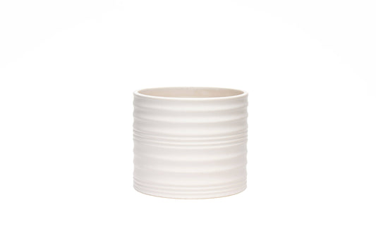 3.4"H Matte Crease Vase - Dolomite Ceramic