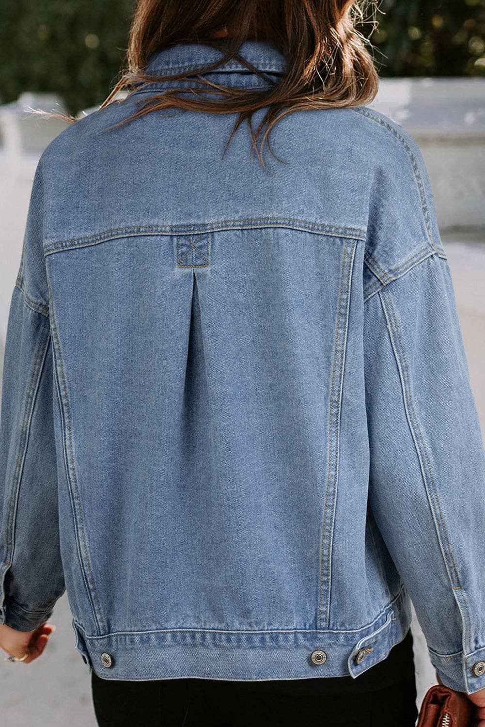 Denim Washed Oversized Jacket