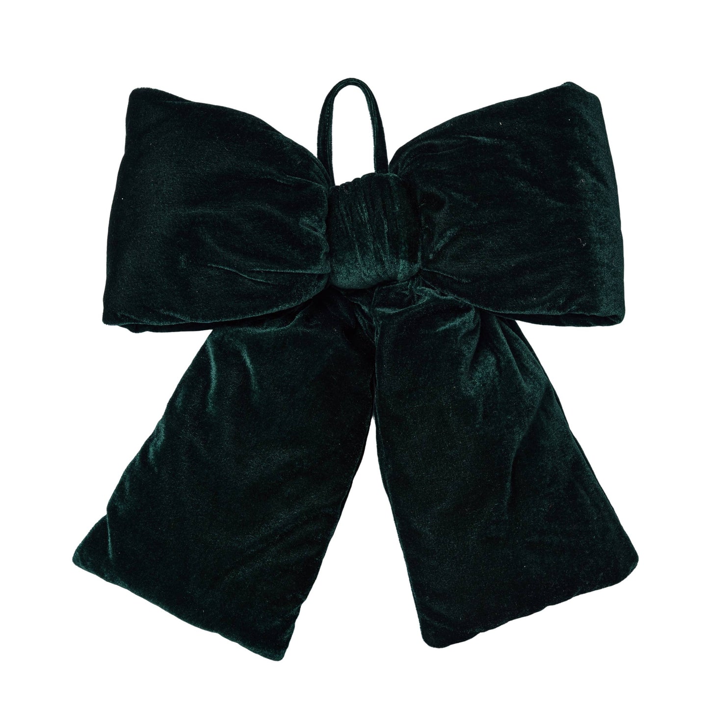 Oversized Green Velvet Bow Sculpture Christmas Decor