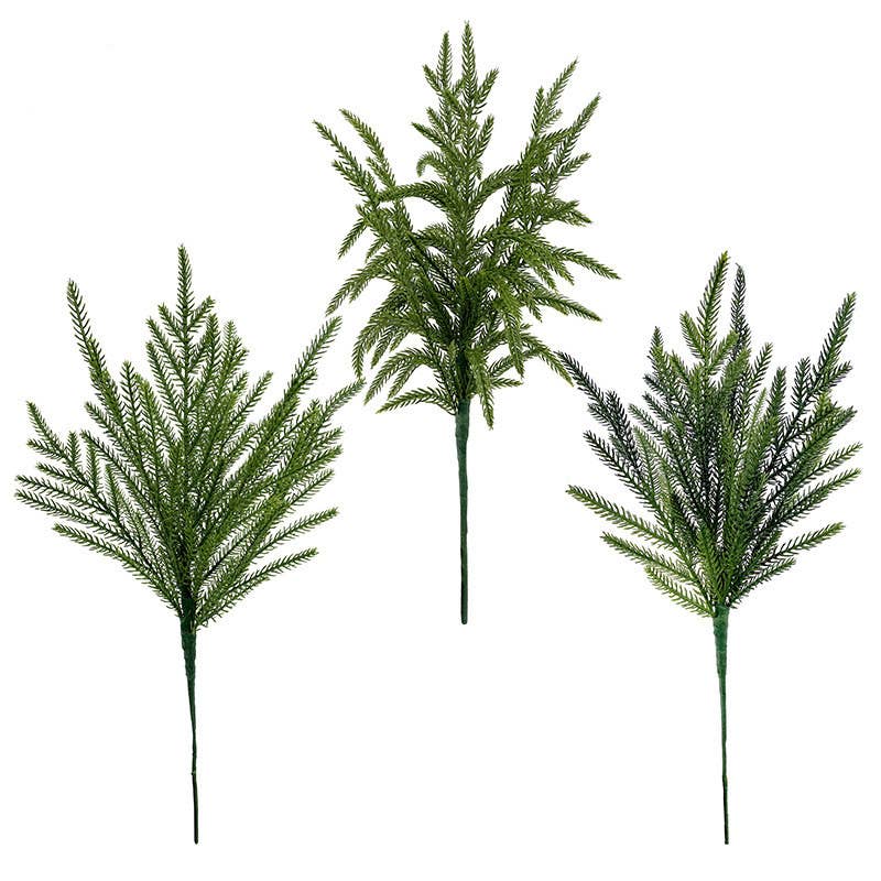 17‘’T Soft Touch Artificial Winter Pine Evergreen Branch