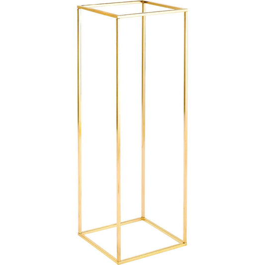 Metal Floral Box Stand 31.5" - Gold