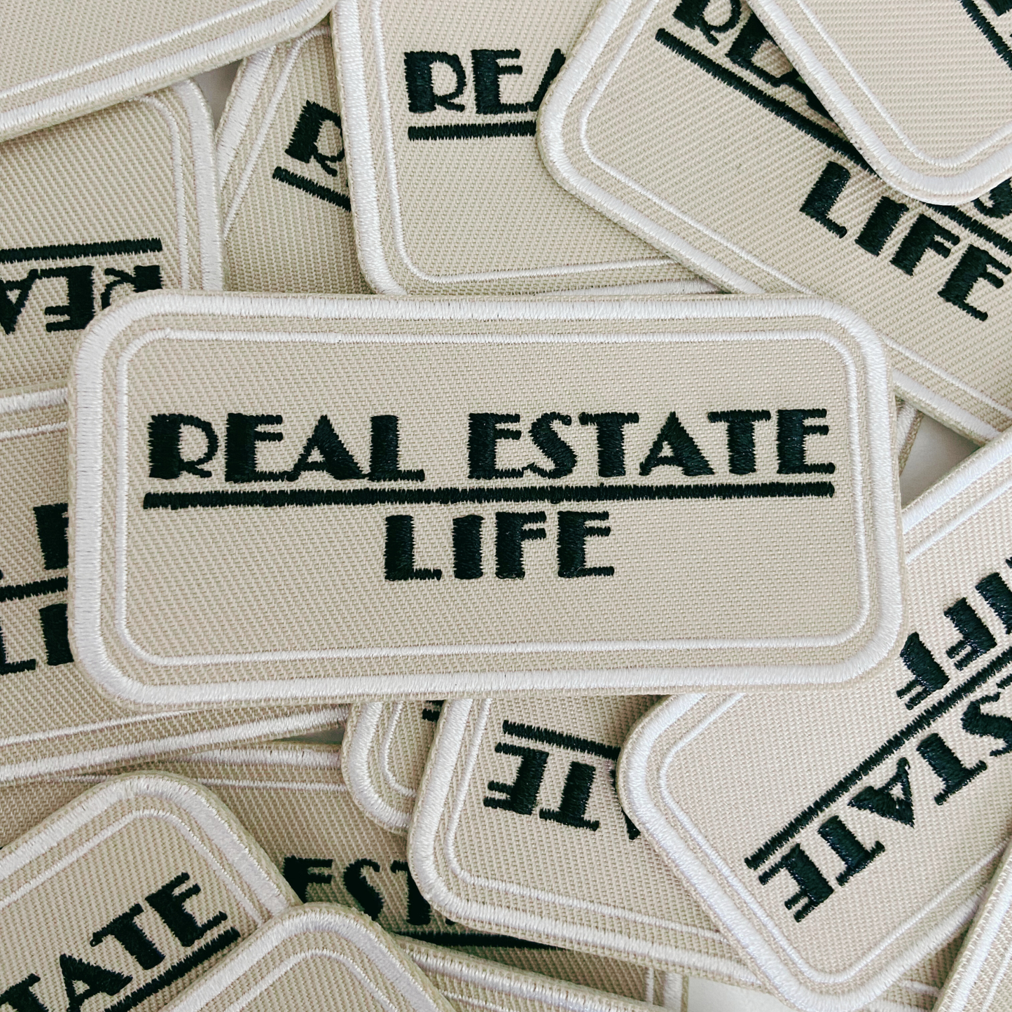 3.5" Real Estate life -  Embroidered Hat Patch