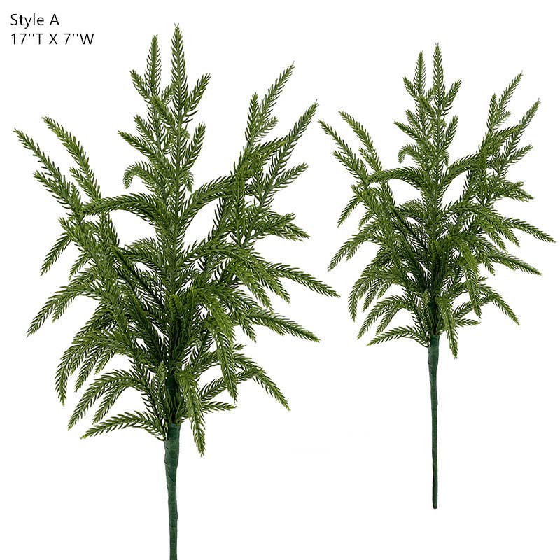 17‘’T Soft Touch Artificial Winter Pine Evergreen Branch