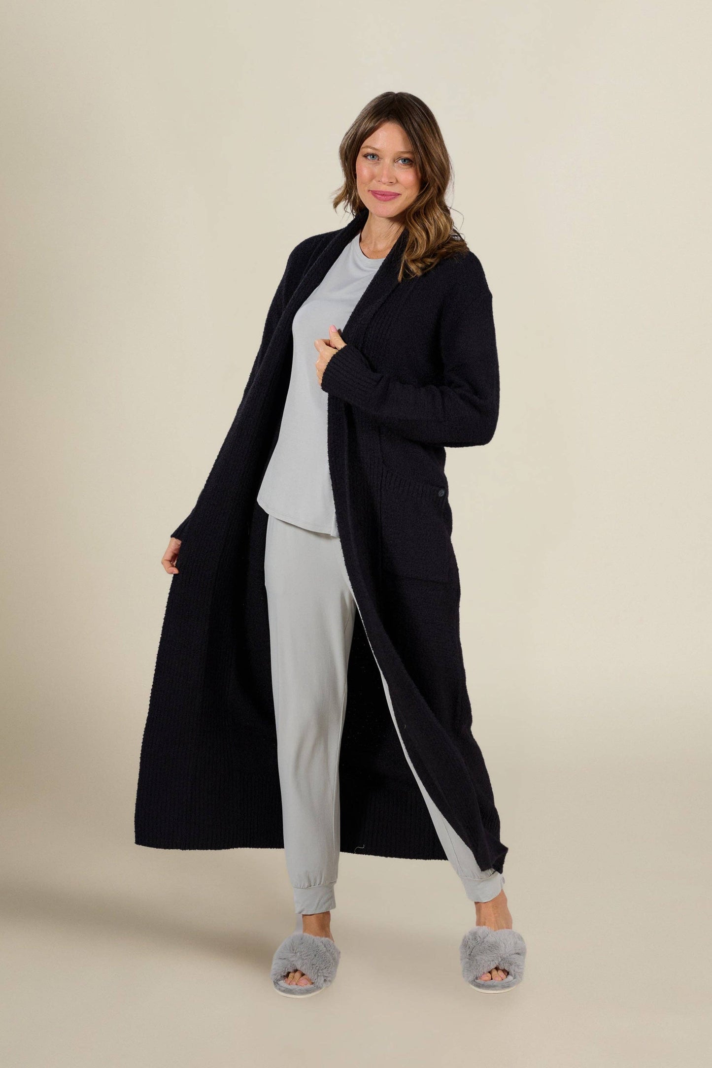 Plush Long Cardigan