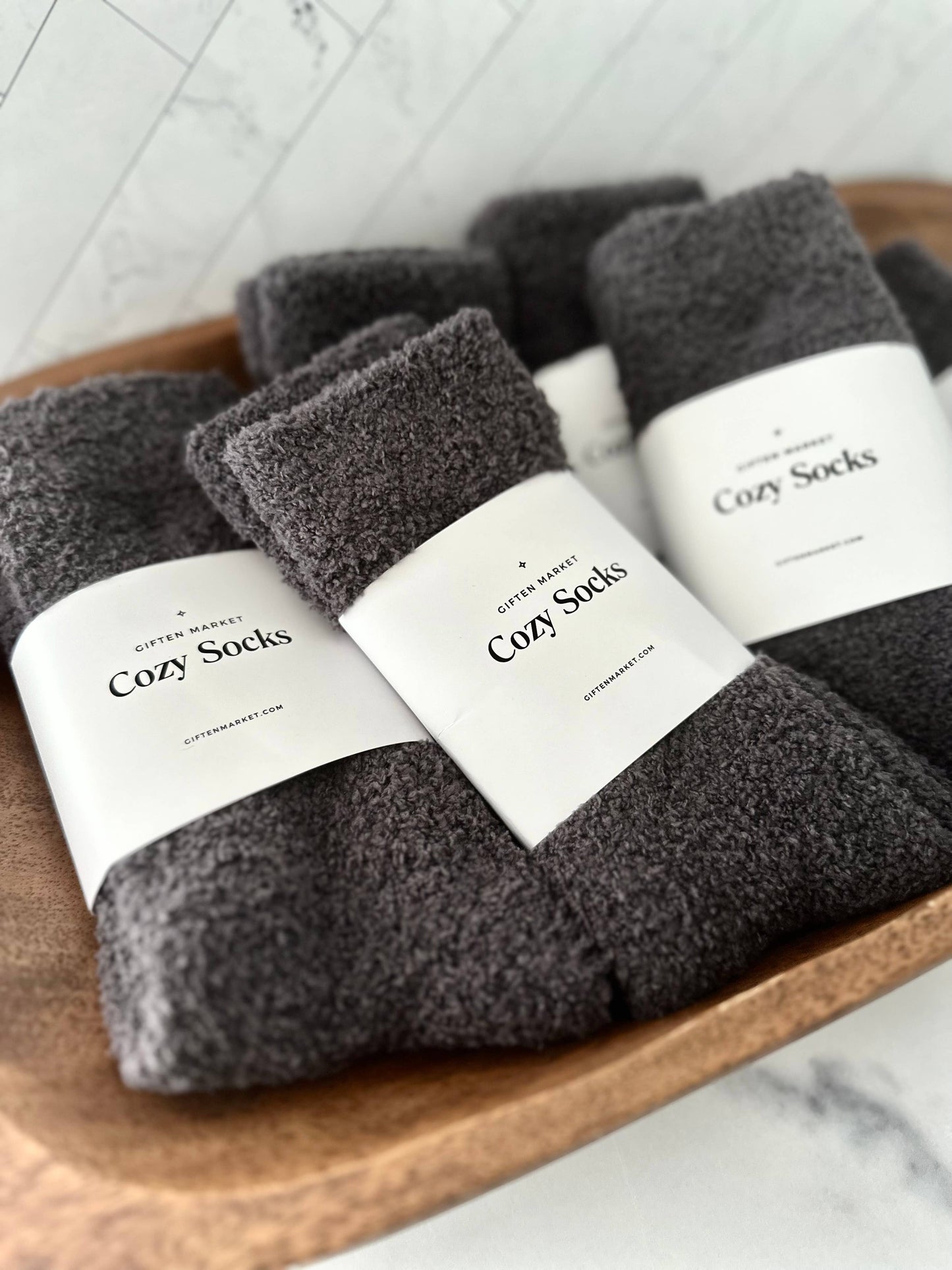 Cozy Cloud Socks - Charcoal - Warm & Soft - Women’s Gift