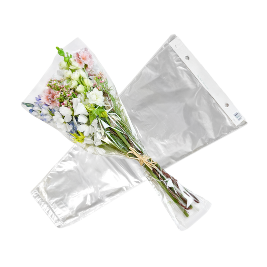 1.2Mil Bottom Sealed Floral Sleeves - Pack of 100