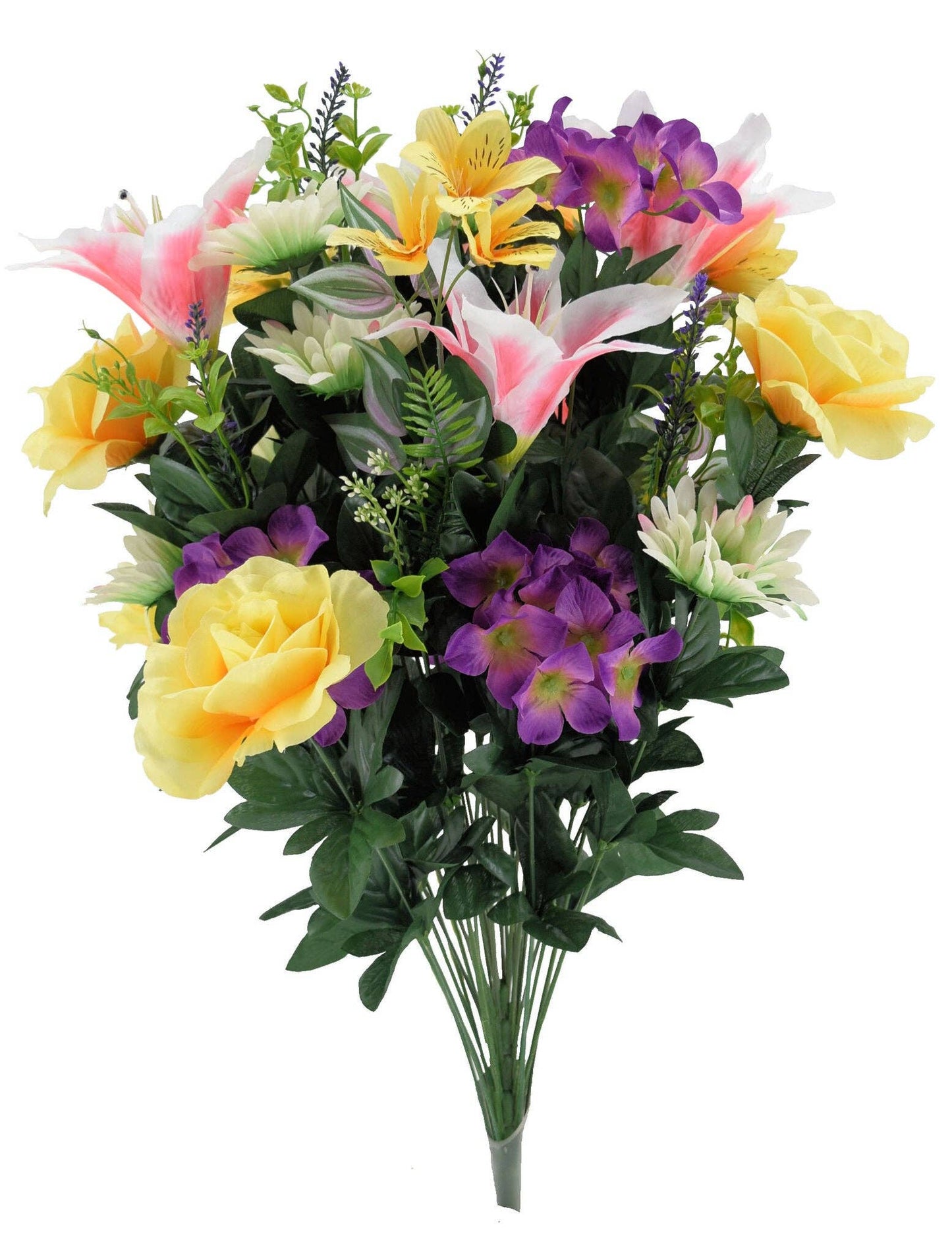 Rose, Tiger Lily, Orchid & Hydrangea Mixed Bush, Pastel Mix
