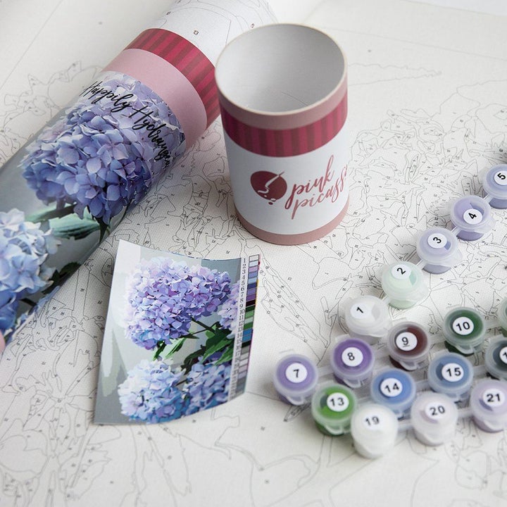 Happily Hydrangea Paint By Number Kit