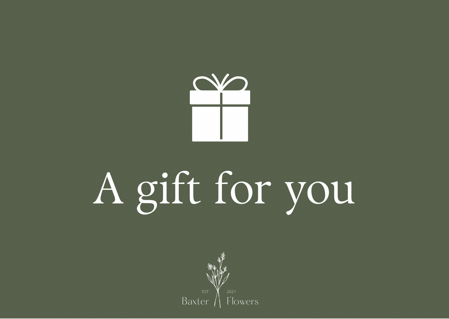 Baxter Flowers & Gifts, Gift Card